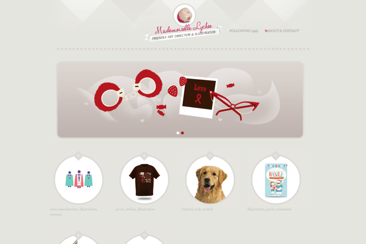 Mademoiselle Lychee website preview